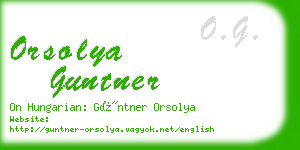 orsolya guntner business card